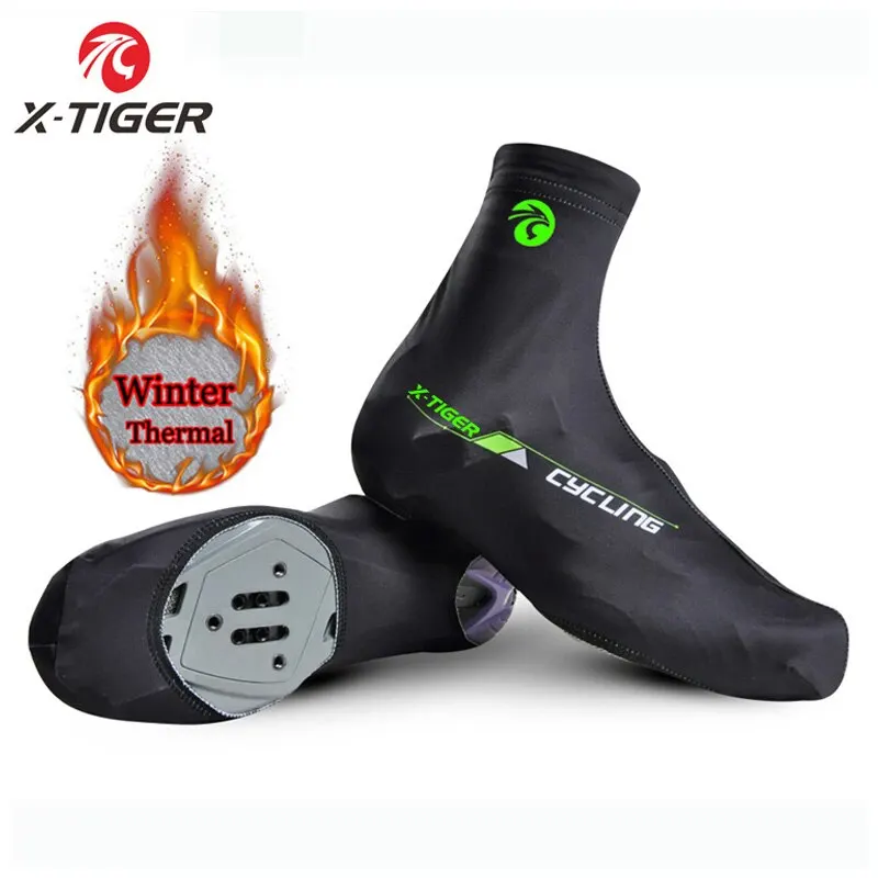 X-TIGER Radfahren Schuh Abdeckung Winter Thermo Fleece MTB Fahrrad Überschuhe Frauen Männer Rennrad Rennrad Schuhe Abdeckung