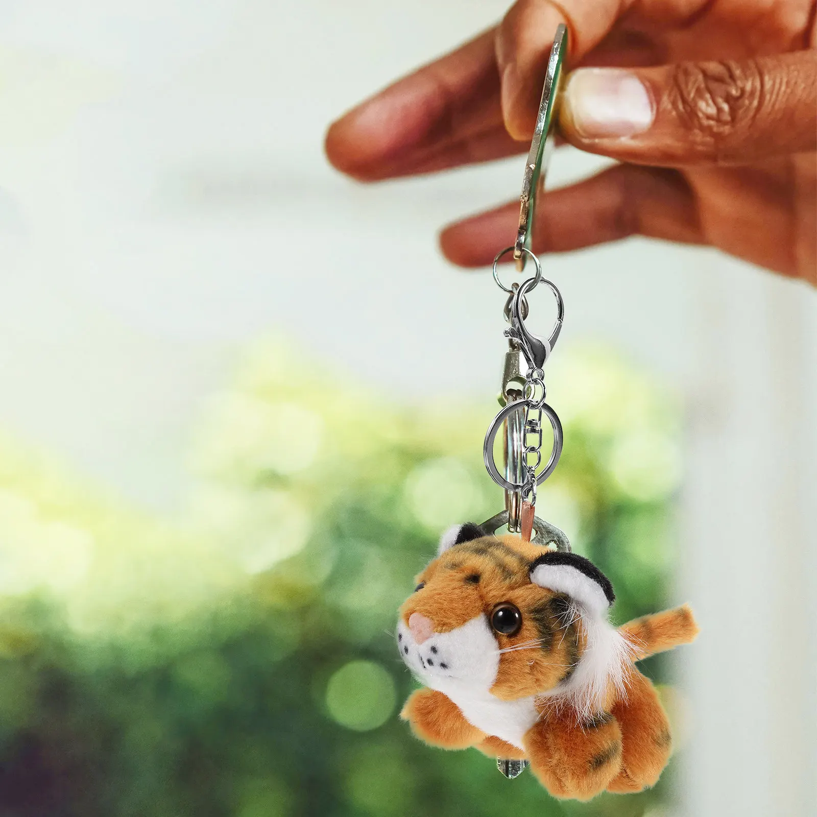 

1 шт. Очаровательный брелок-тигр, подвеска в виде животного, декоративный брелок для ключей, мягкий брелок-талисман для сумки, рюкзака, подарок на свадьбу или вечеринку