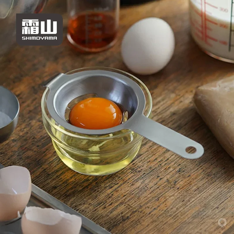 

SHIMOYAMA 304 Stainless Steel Funnel Spoon Egg Divider Tool Egg Yolk Filter Separating Egg White Home Use Kitchen