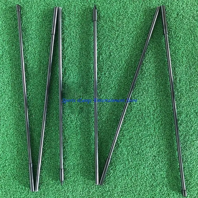 G7NF Golf Practice Rod Swing Trainer 2 Pack Foldabe Postures Corrector with Tube Case