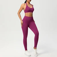 2 Piece Yoga Clothes Women's Tracksuit Athletic Wear Pilates Fitness Suit Gym Workout Push Up Clothes Sports Bra Leggings Suit - Image 3