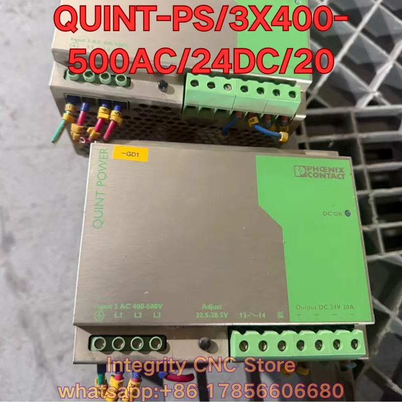 Second-hand QUINT-PS/3X400-500AC/24DC/20 PLC module function test is normal 2938727