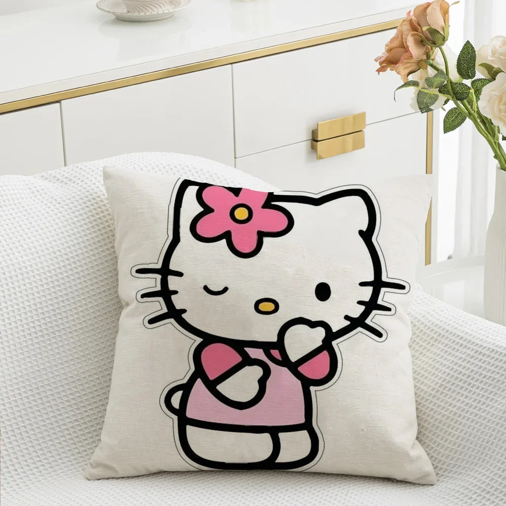 Cushion Cover Hello Kitty Decorative Pillows for Sofa Pilow Covers Throw Pillow Covers Personalized Gifts Home and Decoration