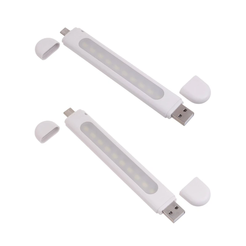 2W USB LED Light for Mobile Devices Small USB Lamp Micro USB or Type C Interfaces for Camping and Home Use