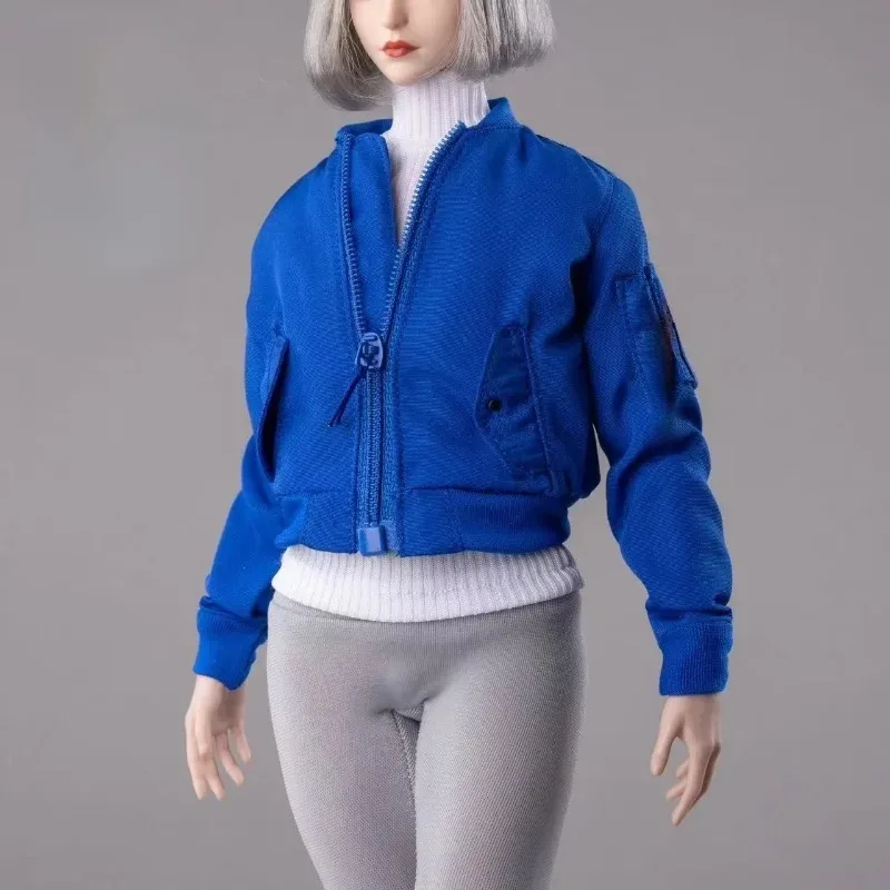 1/6 Scale CTC-010 Female Trend Cool Pilot Jacket Multiple Color Coat Clothing Model for 12'' Action Figure Body