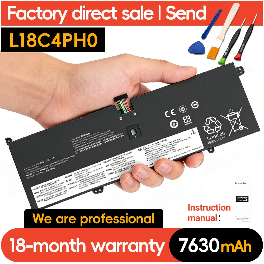 

SUOZHAN L18C4PH0 New L18C4PH0 Laptop battery For Lenovo Yoga C940/14IIL/81Q9/2ICP5 series 7820mah/60wh