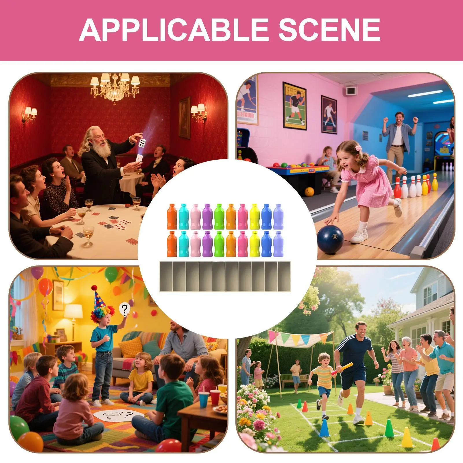 Kids Memory Game Color Match Bottle Educational Toy Learning Activities for Classroom Beach Family Boys Girls Party Picnic