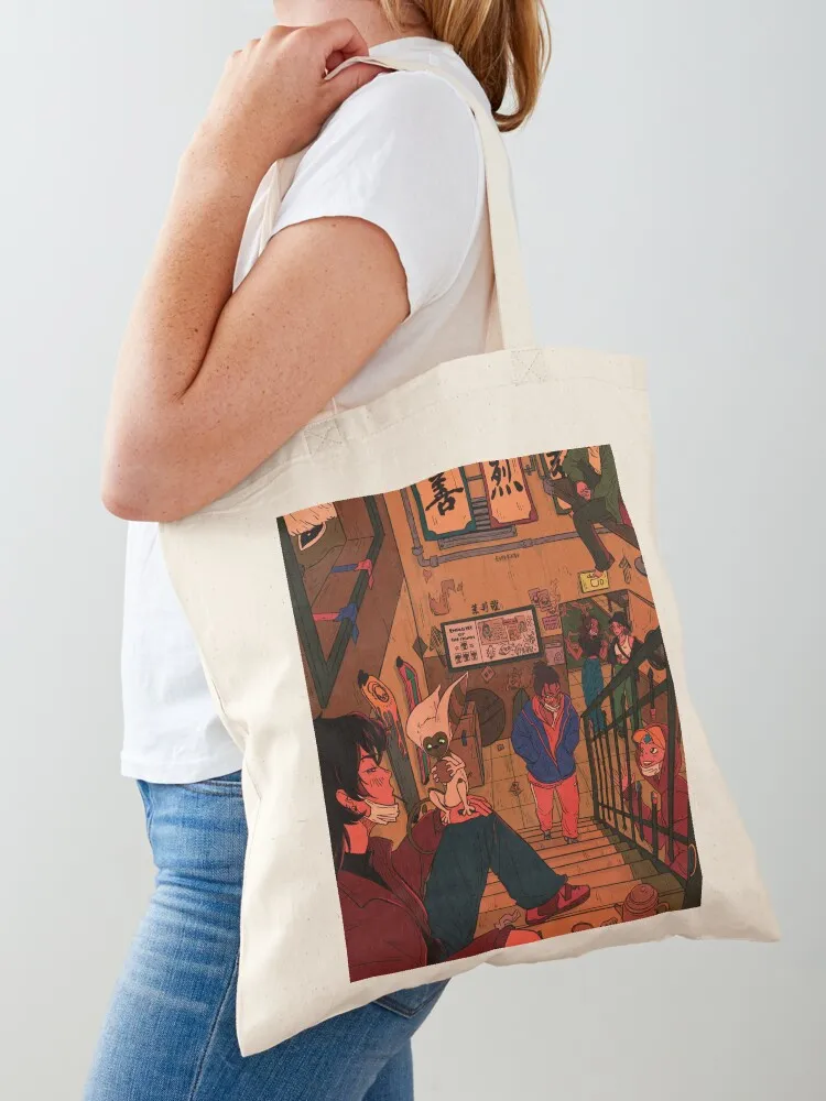 

in the backroom of the jasmine dragon Tote Bag handbag Shopper bag canvas tote bags large size bags