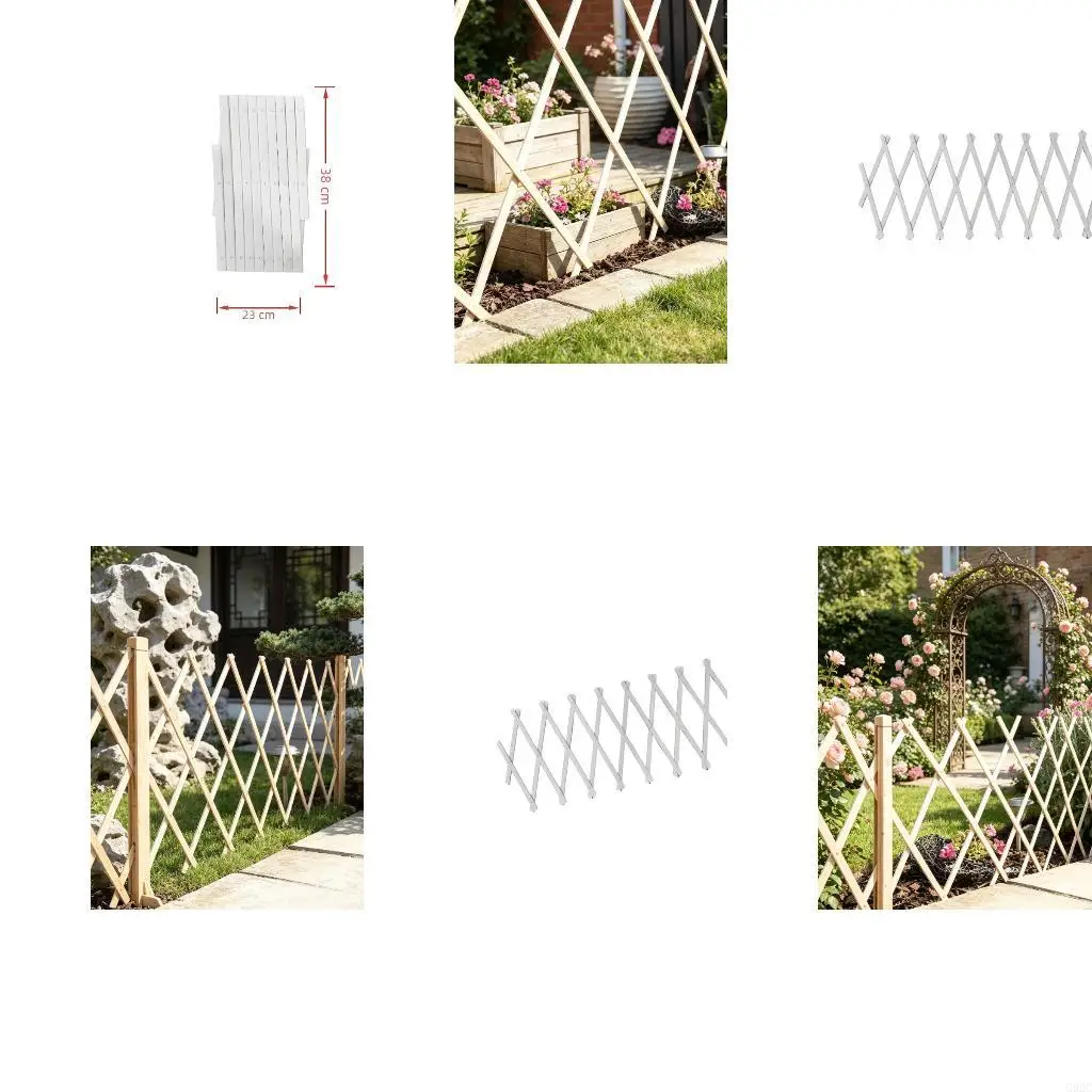 G92C Plant Expandable Garden Fence Wall Panel Outdoor Decorative Fence