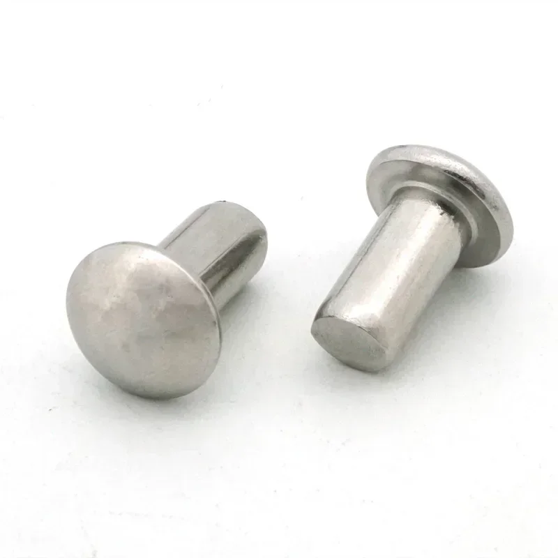 

OUgZvEsc 20pcs M4 stainless steel semicircular head rivet solid rivet household solids round cap decoration bolts 16mm-30mm leng