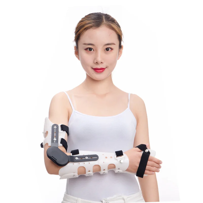 

Medical Adjustable Elbow Joint Fixed Brace Corrective Orthosis Activity Limitation Arm Fracture Protector