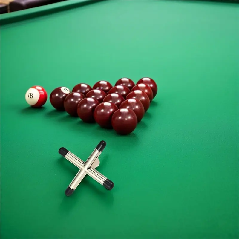 Excellent-Anti-Skid Rubber Tips Pool Cue Bridge Head Set(4Pcs), Cross-Shaped Billiards Bridge Holder