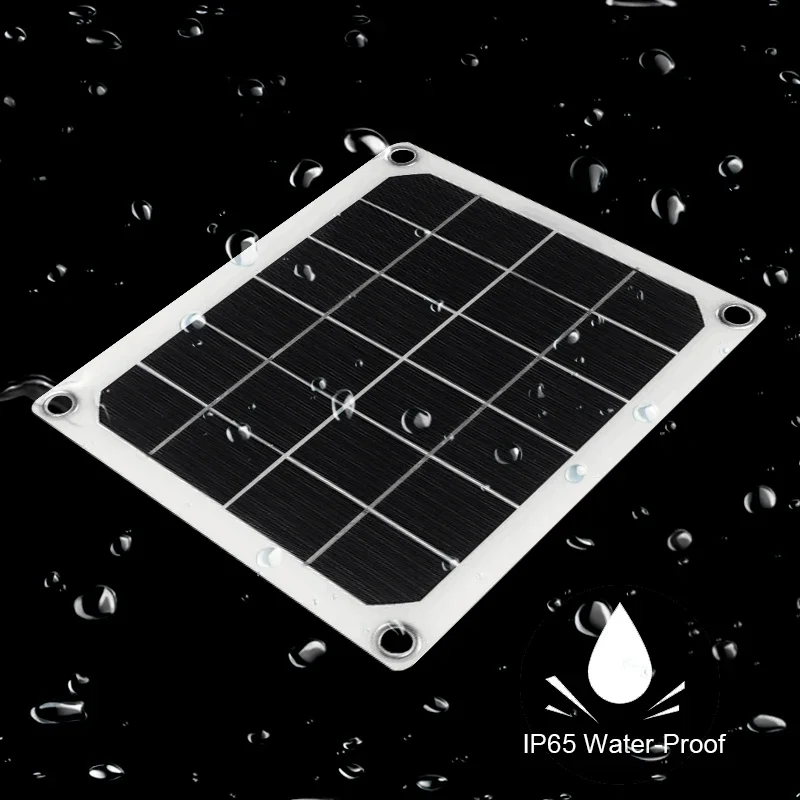 50W Solar Panel Portable 5V Dual USB Solar Cell Outdoor Phone Power Bank Charger for Camping Cycling Hiking Climbing Traveling