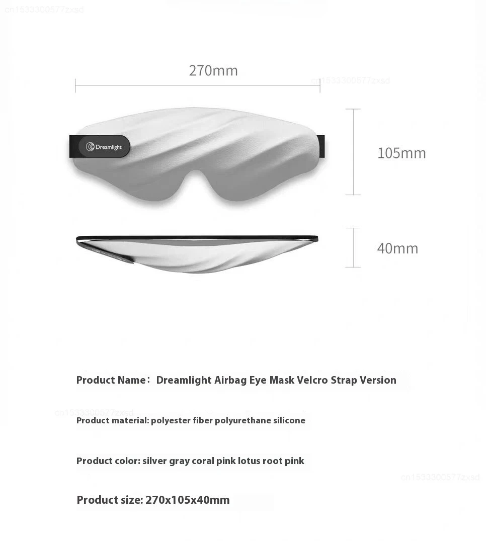 Dreamlight 4Spro Airbag Augenmaske Seiden-Textur Verdunkelung Schlafmaske für Erwachsene Augenermüdung Tragbare Schlafbrille Augenmaske – Detail 22