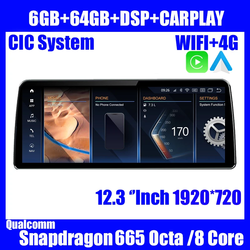 12.3'' Auto GPS Stereo Carplay Radio Navigatie speler Android 14 Voor BMW Z4 E89 2009-2016 Multimedia Head Unit 2K Snapdragon 685