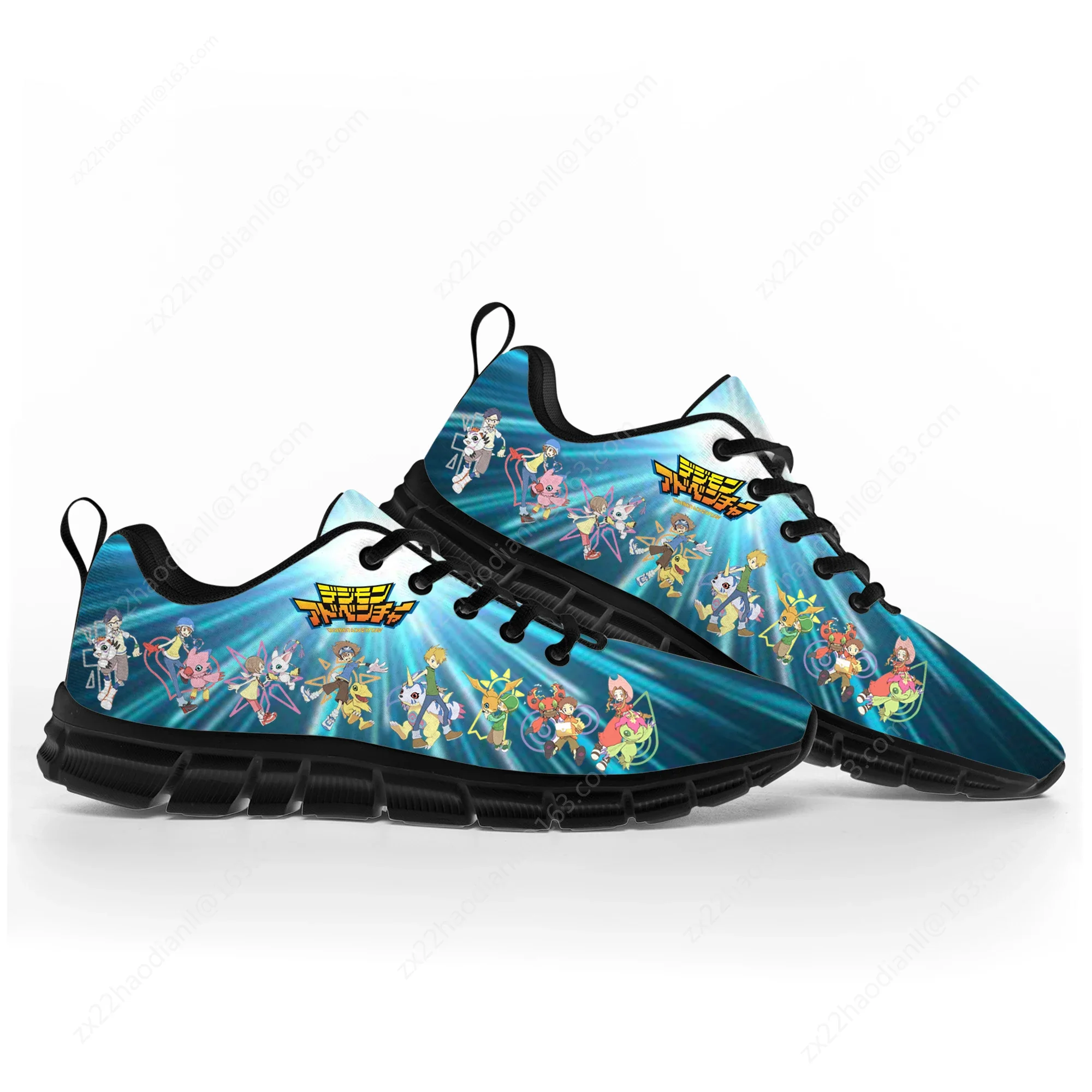 Digimon Adventure Cartoon Anime Sports Shoes Mens Womens Sneakers Custom High Quality Couple Casual Shoe