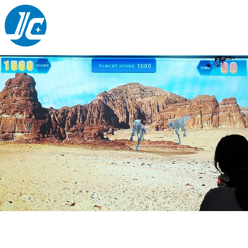 Interactive Arcade Racing Floor Projection Game Amusement Park Equipment Interactive Projection