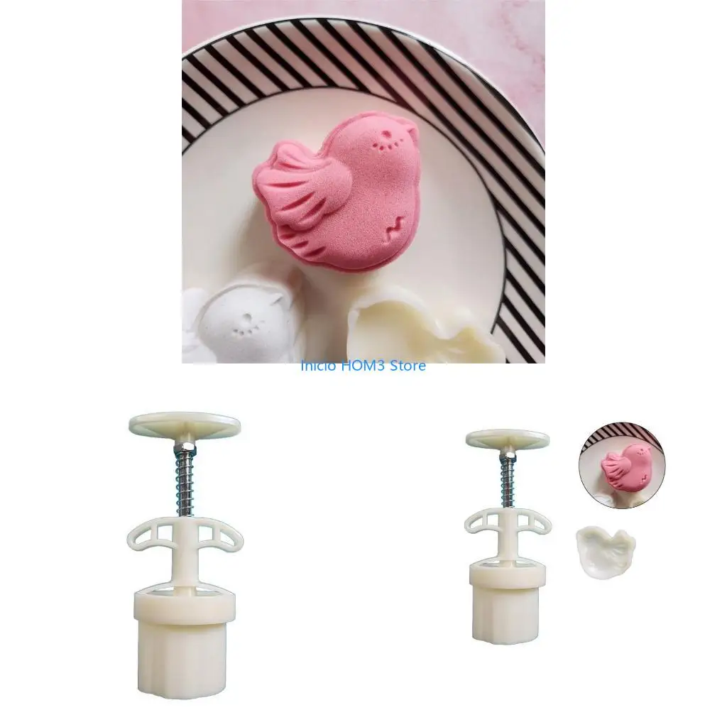 A5YD Mooncake Mould DIY Hand Pressure Fondant Decorations Tools Moon Cake Mold