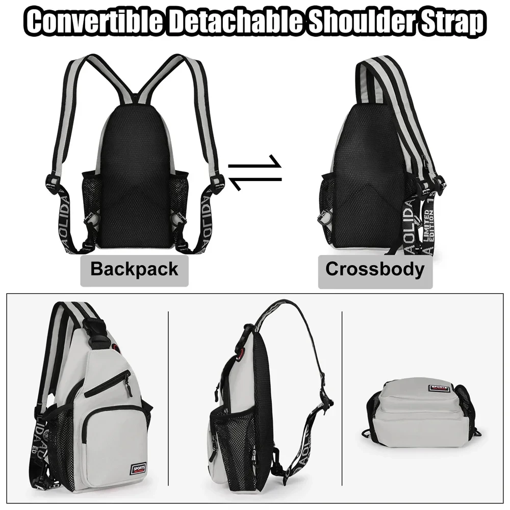 Bolso Bandolera Impermeable para Senderismo y Ciclismo, Mochila Cruzada Transpirable con Correa de Hombro Ajustable