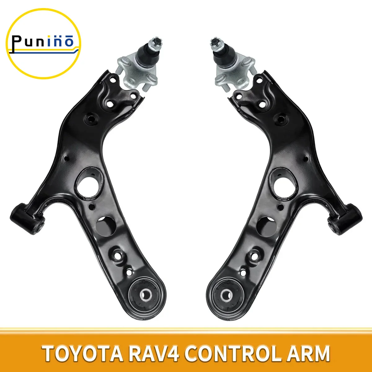 Punino 4pcs Front Lower Control Arm Ball Joint Set for Toyota RAV4 Lexus NX300h 2006 2007 2008 2009 2010 2011 2012 - 2019