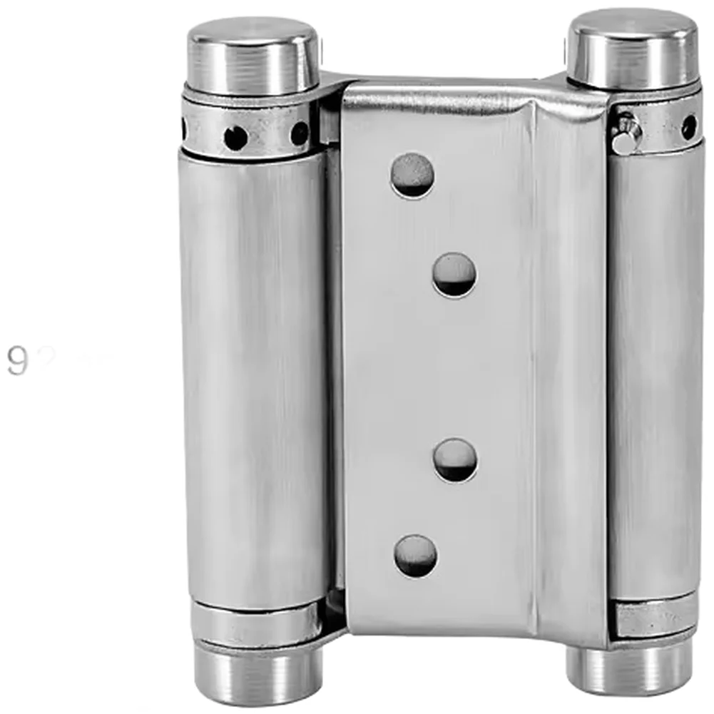 Stainless Steel Spring Hinge for Two Way Doors Double Action Inward Swing Auto Close Adjustable Tension 120x80cm
