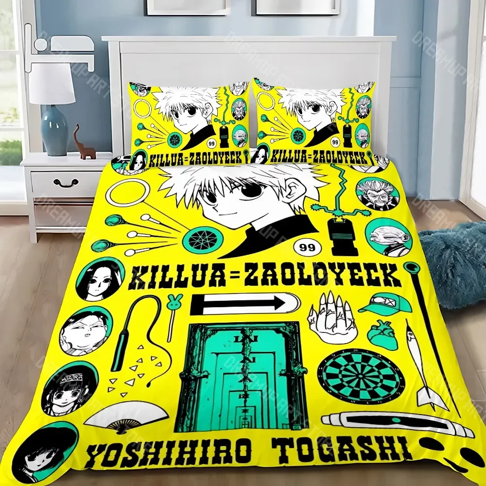 2026 Duvet Cover Pillowcase Bedding Set Adult Boy Hunters × Hunters Girl Bedroom Decoration Children Gift Single Double Large Si