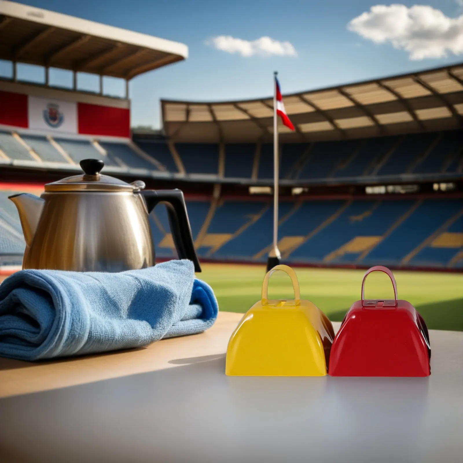 

Набор из 4 громких металлических колокольчиков с толстой ручкой, эргономичной удобной рукояткой, диаметром 3 дюйма, портативные, для спортивных мероприятий и вечеринок, громкоговорители-колокольчики