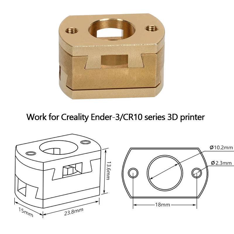 Ender 3 CR10 Oldham Coupling T8 Lead Screw Revision Coupler For Ender-3 V2 S4 S5 CR10S PRO Z Axis Screw 3D Printer Part