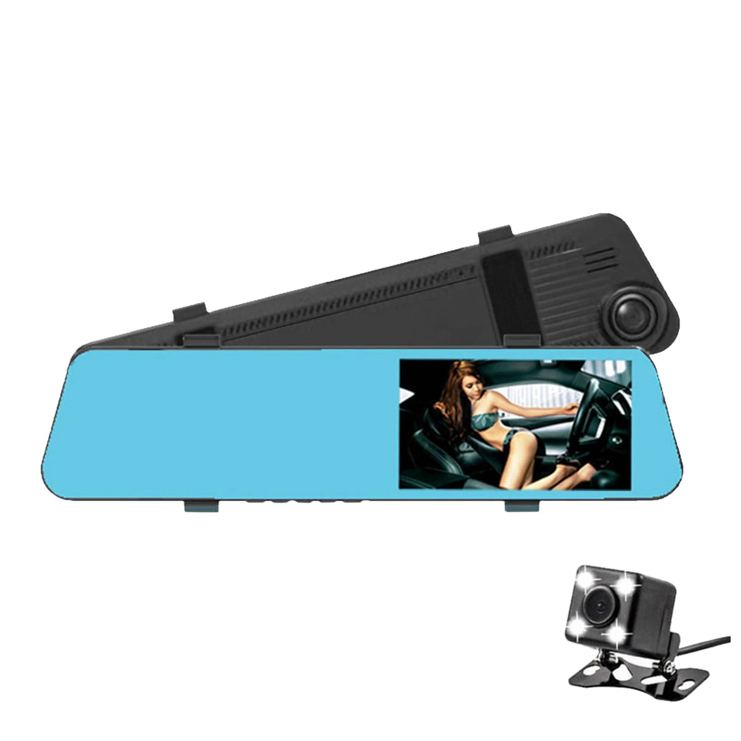 

4.5In 1080 HD P Car DVR Dash Camera Rear View Dual Lens HD Night Vision Reversing Recorder Auto Parts