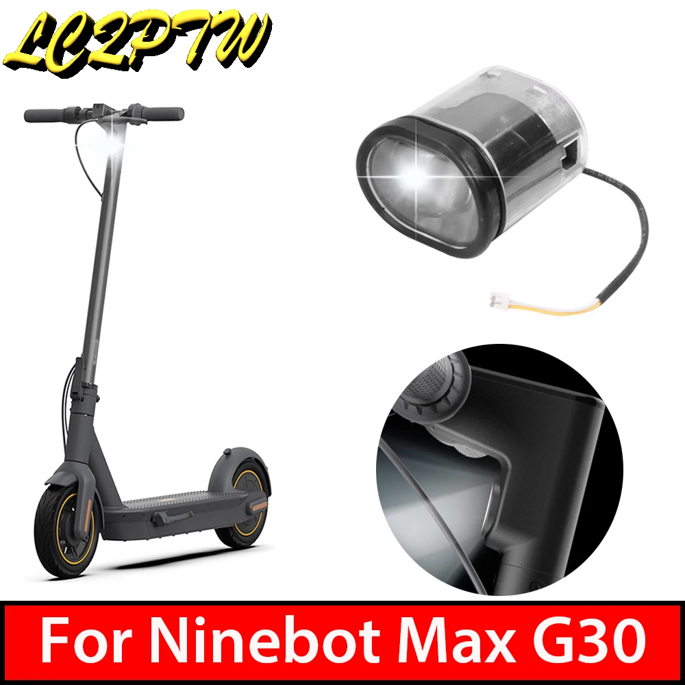 Electric Scooter Led Light Headlight Replacement for Segway Ninebot MAX G30 E-Scooter Front Lamp Led Light Replacement Parts