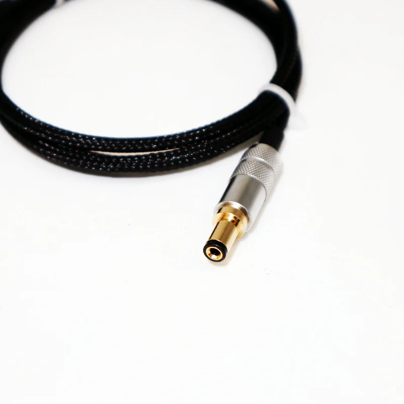 HiFi DAC music player linear power output DC power cord GX16-- DC 5.5 * 2.1mm 5.5 * 2.5mm DC silver plated power cord