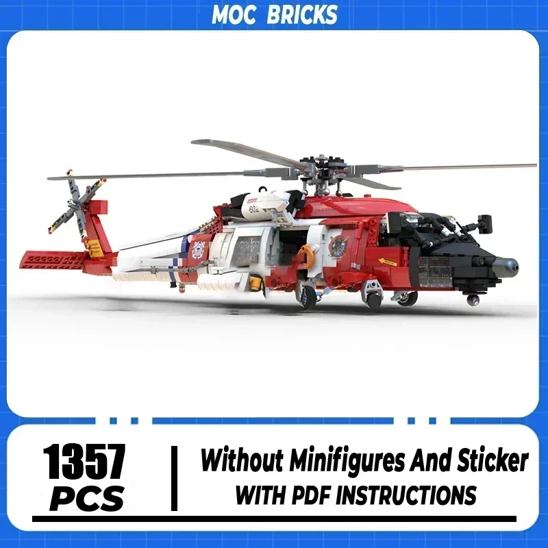 

Military Series Moc Building Blocks MH-60J JayHawk Model Technology Bricks DIY Assembly Airplane Toys Construction Gifts