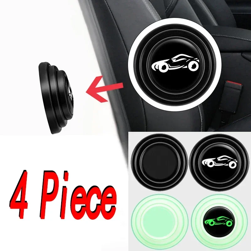 New 4pcs Car Door Shock Absorbing Gasket Car Trunk Sound Insulation Pad Universal For Shockproof Thickening Cushion Stickers
