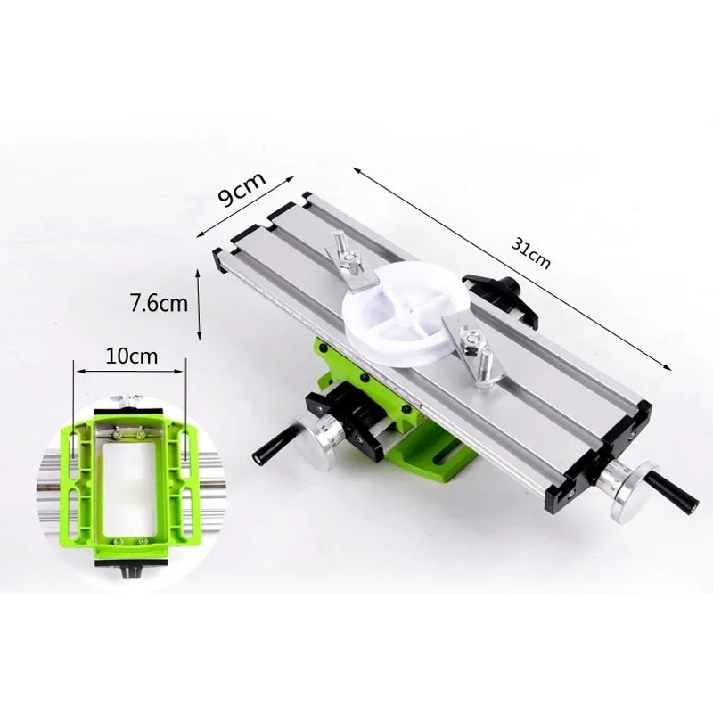 Aluminum Alloy Milling Machine Compound Work Table Cross Slide Bench Drill Press Vise Fixture