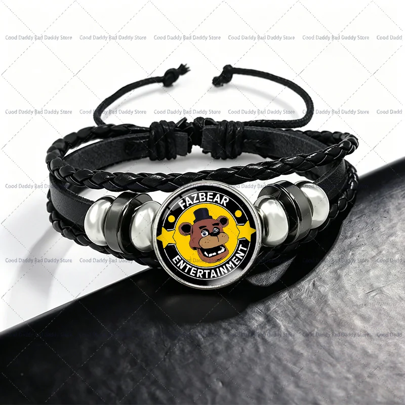 Anime Creative Chain Bracelets Fashion Jewelry Wristband Five Night At Freddys Cartoon Cute Bracelet Accessories Bangle Gifts