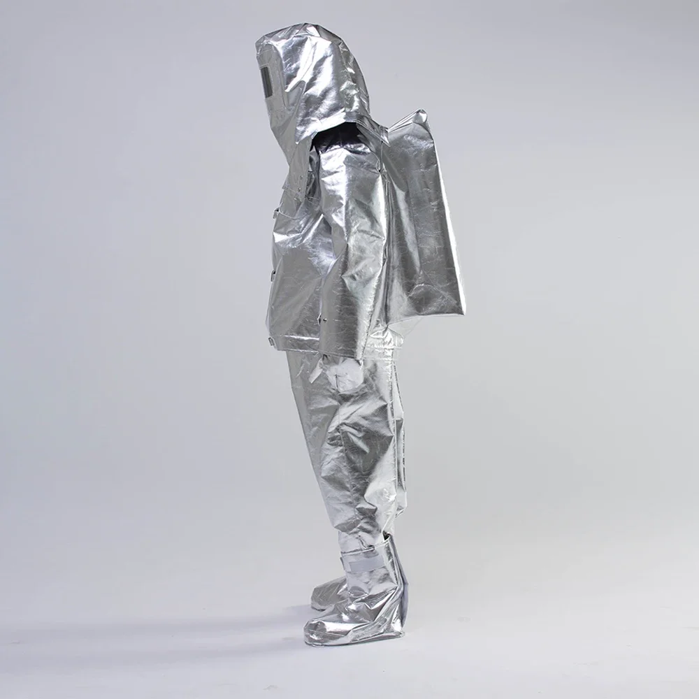

JJXF New Style Type 1000 Degrees Aluminum Suits Fire Resistant Fire Approach Clothing