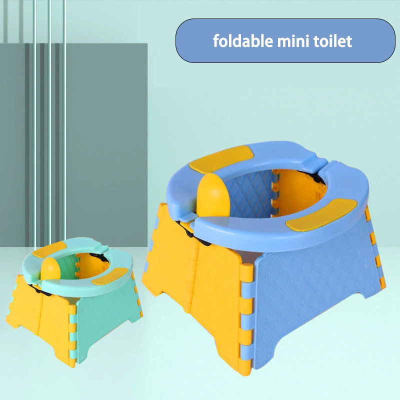 Children's Emergency Folding Micro Toilet Portable Children's Travel Toilet Leak-proof No-Clean Outing and Travel Potty