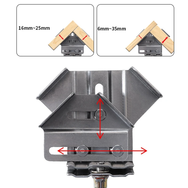 4Pc Carpenter Quick Positioning Clamp For Wood Panel Splicing 90 Degree Right Angle Fixing Clips Right Angle Clamps-Open Durable