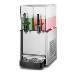 Distribuidor do suco para o suco do leite do café, dois tanques, capacidade maior, 12L