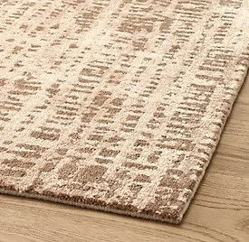 ！@Burnt Caramel Multi Color Woven Wool Carpet Jacquard Loom Artful Shading Smooth Finish Luxury Rug Contemporary Living Room Rug