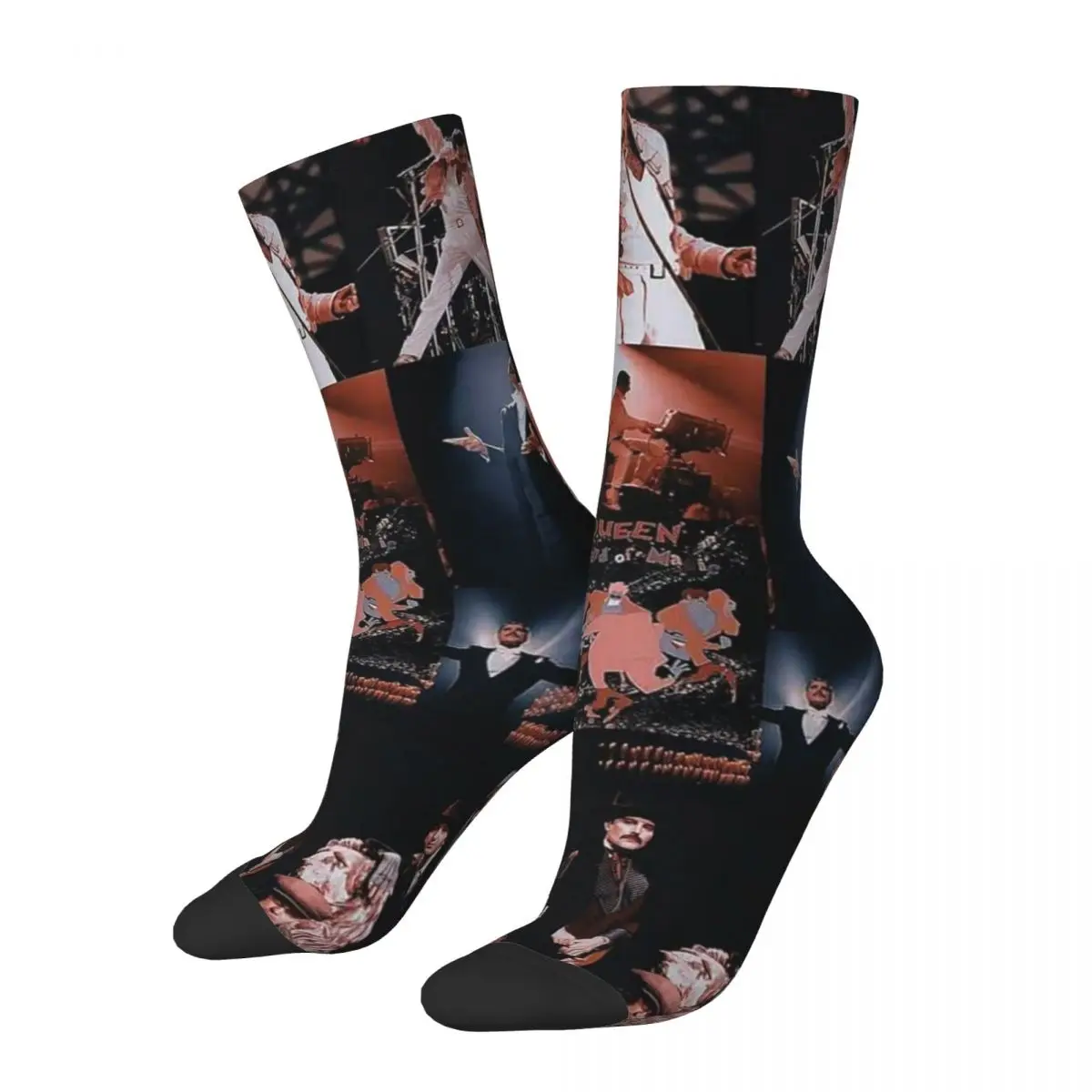 Inverno caldo fresco donna uomo freddy Mercury Music Band Queen Socks calzini da Skateboard assorbenti dal sudore