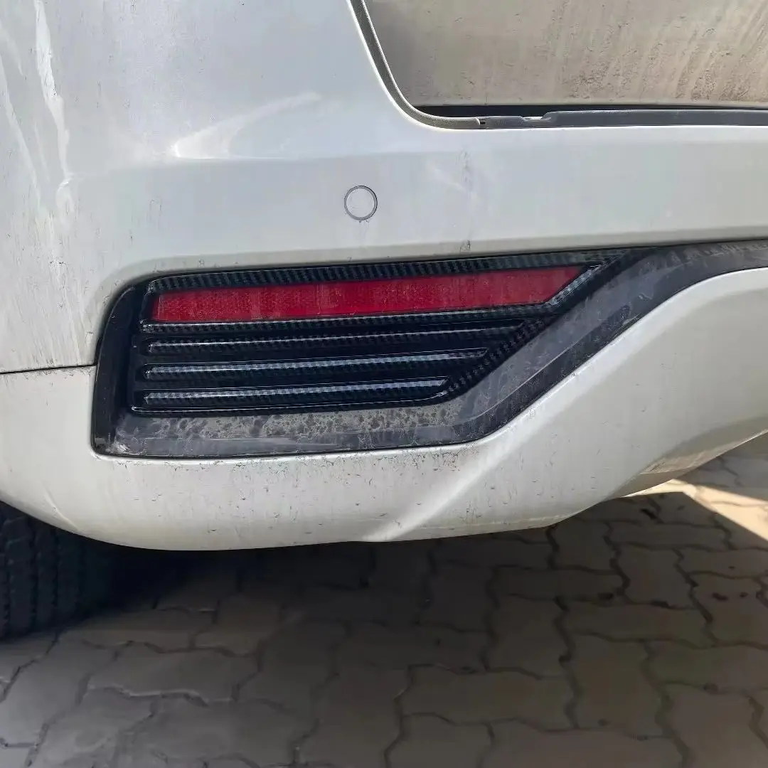 

For Toyota Land Cruiser 300 LC300 2022 2023 ABS Chrome Rear Bumper Strips Foglight Frame Cover Trims Car Styling Accessories