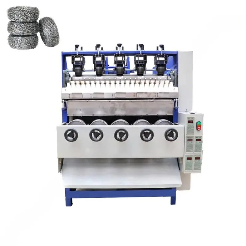 Customized Ball Kitchen Pot Steel Wire Scourer Making Machine