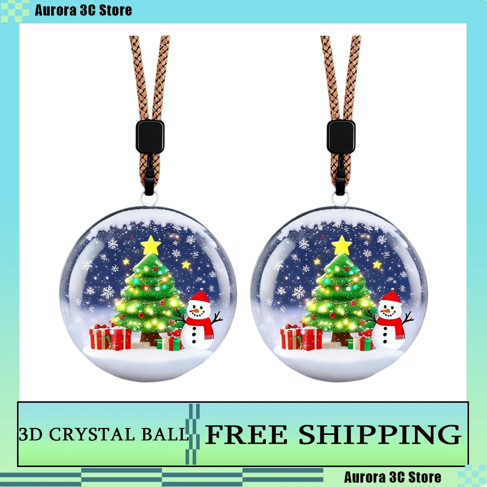 

3D хрустальный шар цифровой видео фотоальбом DIY видеодисплей стеклянный шар хрустальный шар на заказ с электронным экраном Рождественский подарок