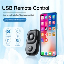 Wireless Bluetooth-compatible Remote Control Button Controller for Tik Tok Self-Timer Camera Stick Shutter Phone Selfie E-book