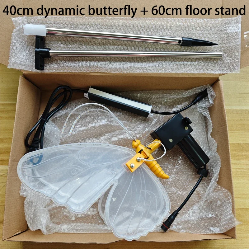 1PC 12V LED Buitenverlichting Dynamische Statische Vlinderlampjes voor Festival Huisdecoratie Feest Bruiloft DIY Decoraties