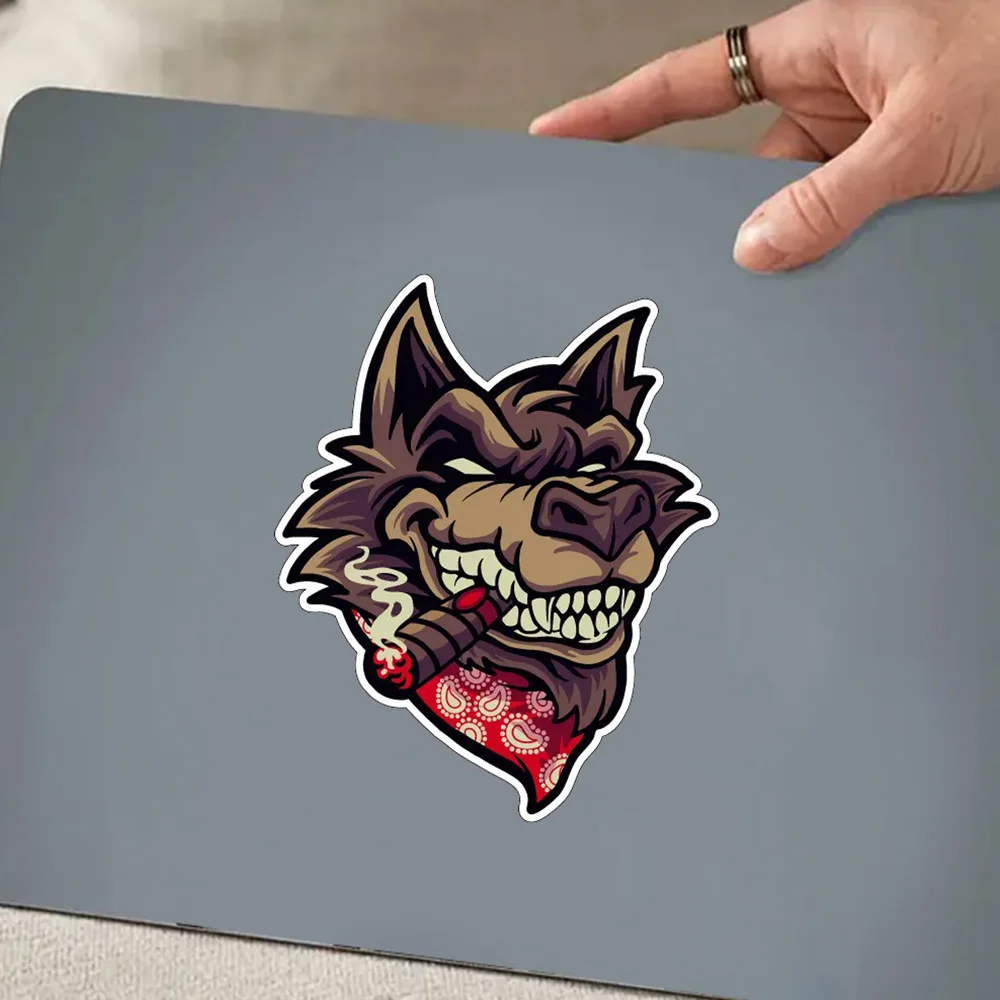 Наклейка Волк Wolf Waterproof Vinyl Car Sticker for Bumper, Window, Truck, Laptop
