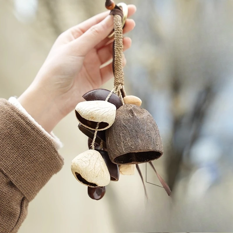 

Wish nut shell rattle fruit hanging bell bag pendant car hanging hand rattle girls blessing gift