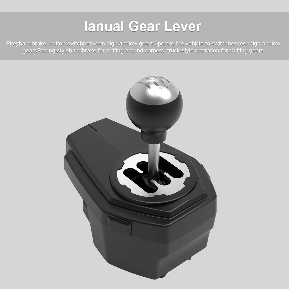 عجلة قيادة جديدة لسباق الألعاب مع وظيفة الصوت والدواسات، مناسبة لأجهزة الكمبيوتر Xbox One PS3 PS4، مناسبة لنينتندو #5