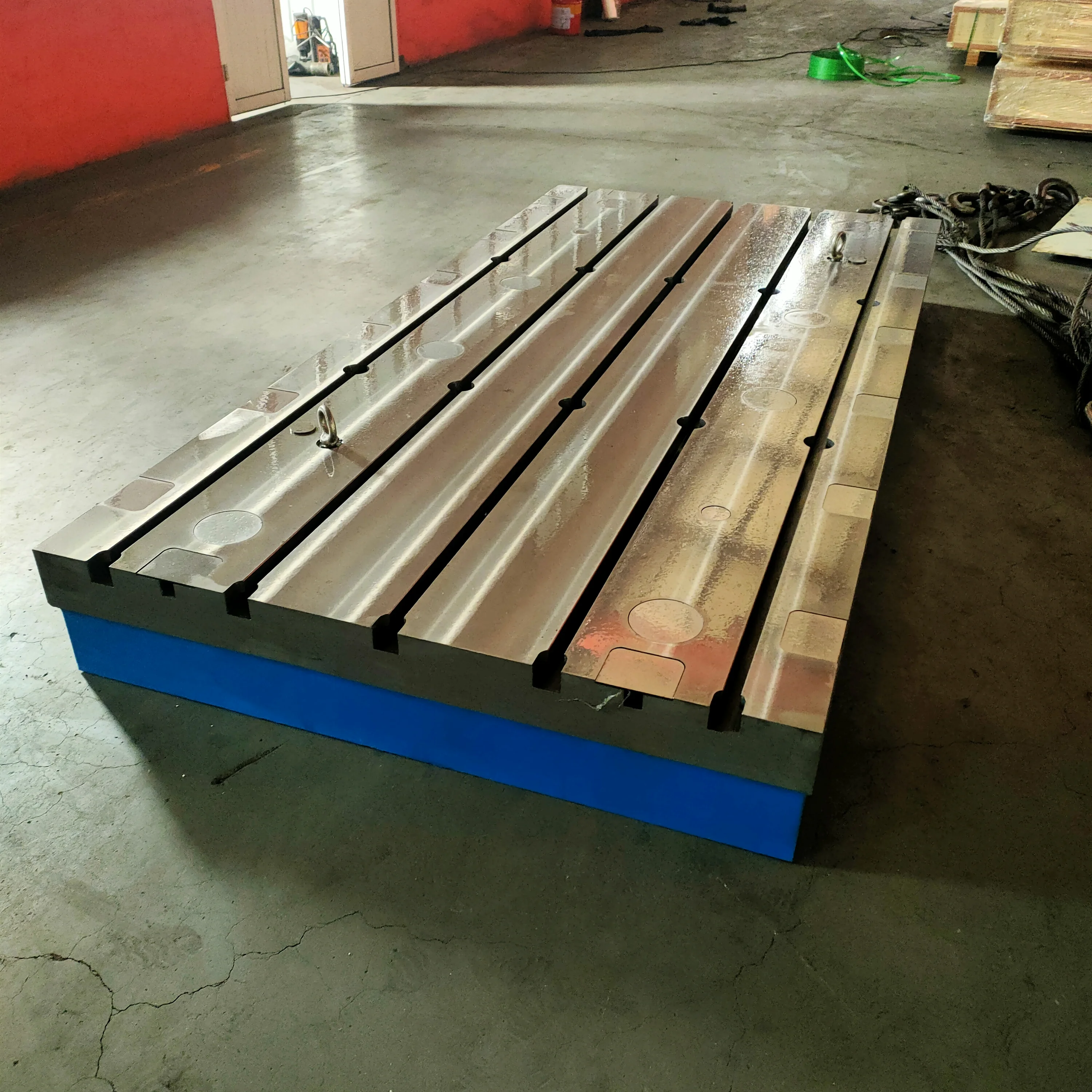 Inspection and Measurement Platform, Marking test Table, T-groove Assembly Plate T-groove Cast Iron Watch Panel
